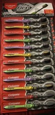 12 Pack Colgate Super Flexi Charcoal Toothbrush Medium Purple,Yellow ,Green,Red