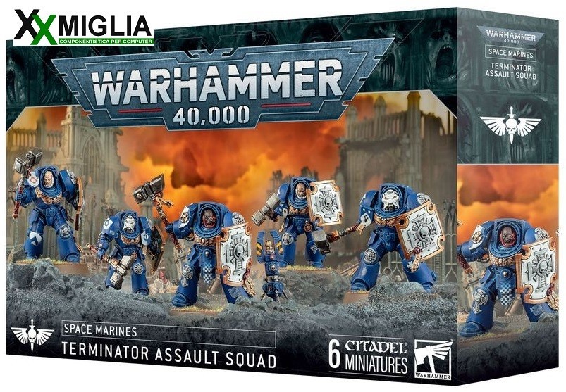 Warhammer 40.000 - Space Marines - Squadra Terminator d'Assalto 48-34