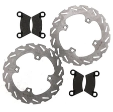 2014 Polaris 800 Ranger EFI Midsize Rear Brakes Sport Brake Rotors & Brake Pads