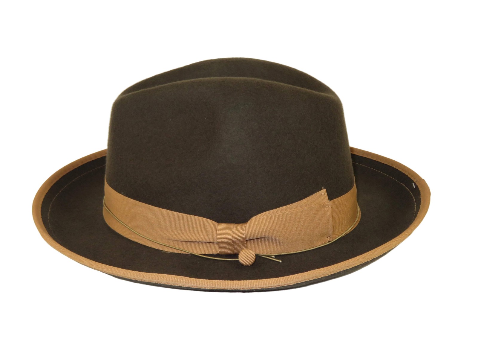 Men's Broner Wool Hat Classic Soft Fedora Swanky 73-142 Brown