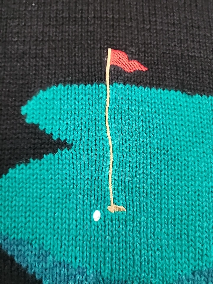 Vintage PAR FOUR Mens Golf Sweater Size 2XL Pullover Heavyweight Embroidered Top - Image 4 of 4