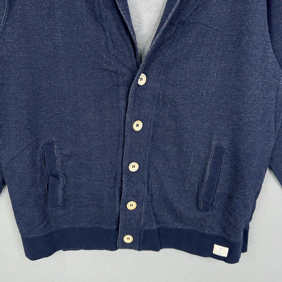 Pendleton Cardigan Sweater Mens Large Blue Shawl Collar Preppy Western Aztec - Image 3 of 4