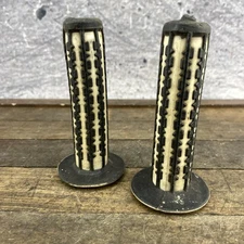 Vintage BMX GRips Black White Old School BMX FReestyle Race 1980s Taiwan
