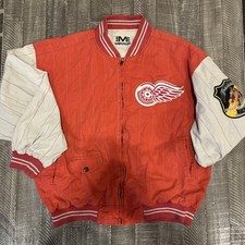 VTG Detroit Red Wings Mirage Coat Jacket NHL Hockey Heritage M 80 s 90's