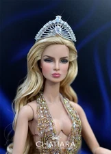 Beauty Pageant Diamond Crown/Tiara Babies_Fashion Royalty Dolls_2025-White