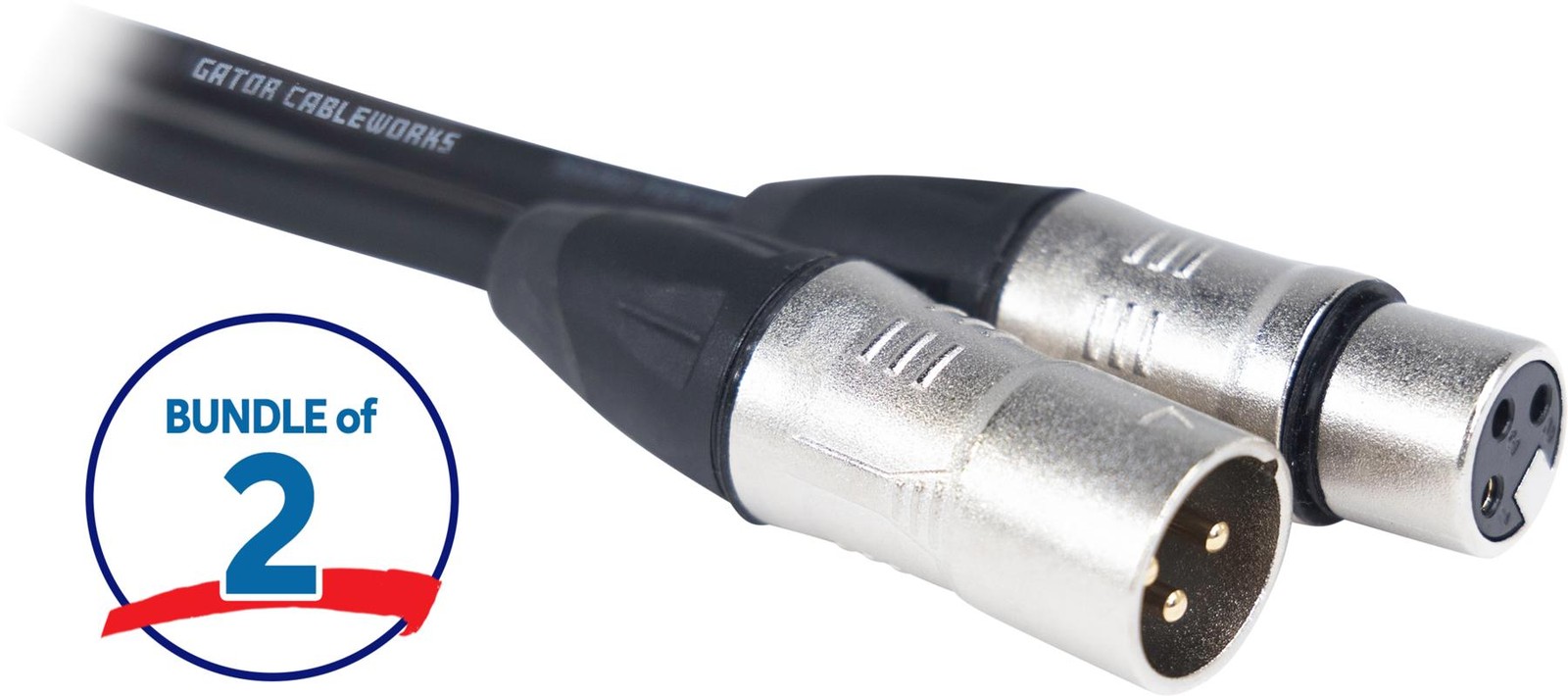 Микрофонный кабель серии Gator Cableworks Backline 2 штуки - 15 футов 7390₽