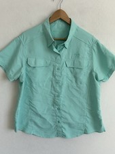 Boy Scouts Of America Shirt Women s Extra Large Turquoise Short sleeve Button Up