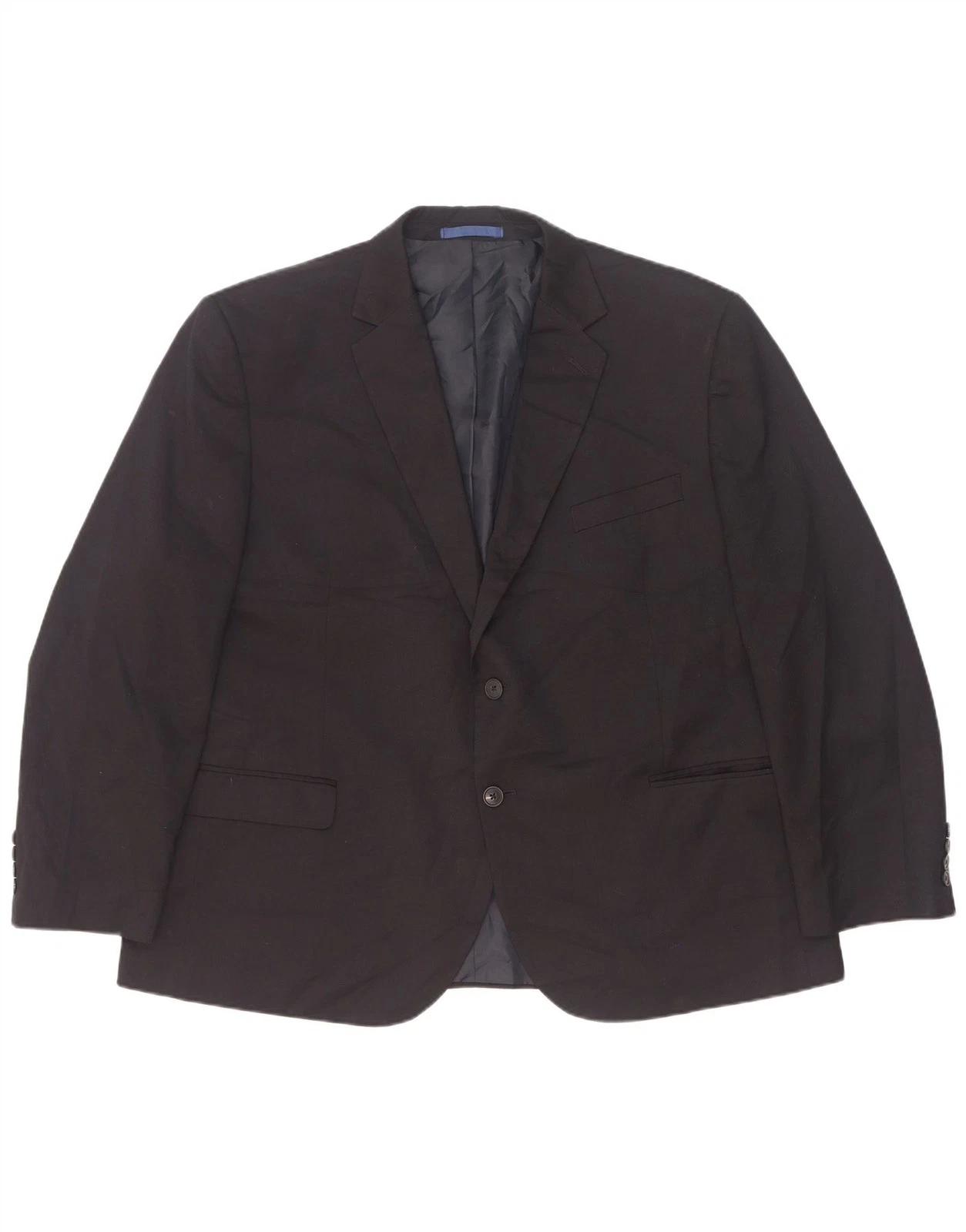 Marks & Spencer Mens 2 Button Blazer Jacket EU 50 Medium Navy Blue YK07