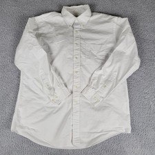 Brooks Brothers Shirt Mens 17 34/34 White OCBD Oxford Button Down Long Sleeve
