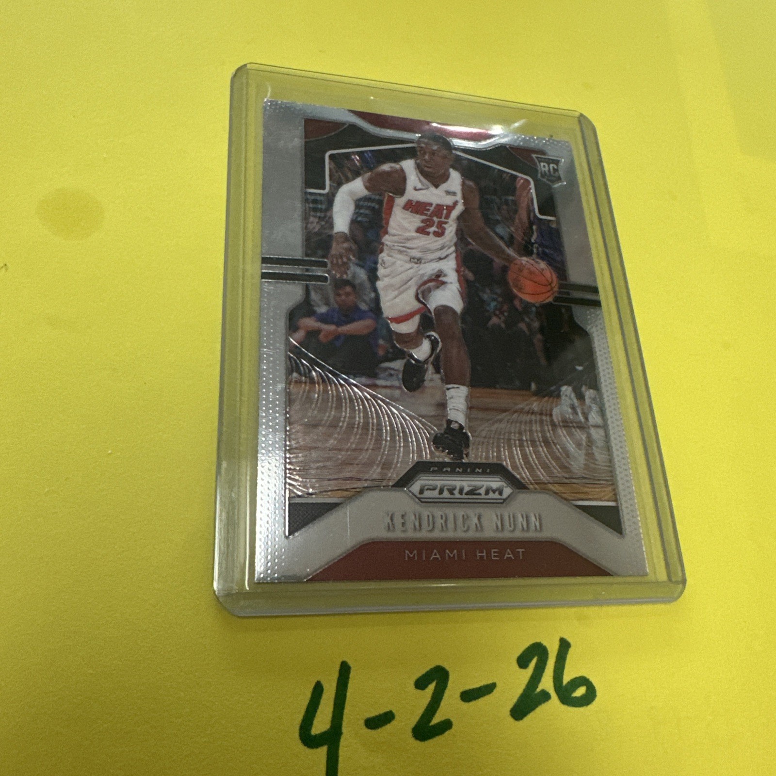 2019-20 Panini Chronicles Prizm Update Kendrick Nunn - Miami Heat Rookie SP RC