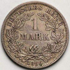 1886-D Germany 1 Mark
