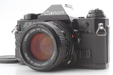  Near MINT Canon AE-1 Program Black SLR Film Camera NFD 50mm F/1.4 Lens JAPAN