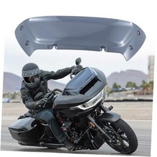 6 inch Windscreen Motorcycle Wave Windshield Fit for Harley CVO Road 6 in Smoke