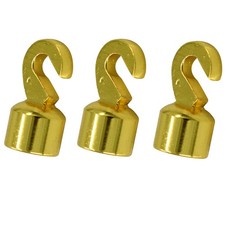 Grandfather Clock Weight Shell Hook Set of 3 Pieces Older Style 4mm for Howar...
