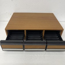 Vintage Cassette Storage Holds 36 Tapes