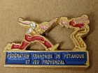 pin's pins badge. sport Federation Française de pétanque et jeu provencal tab 1