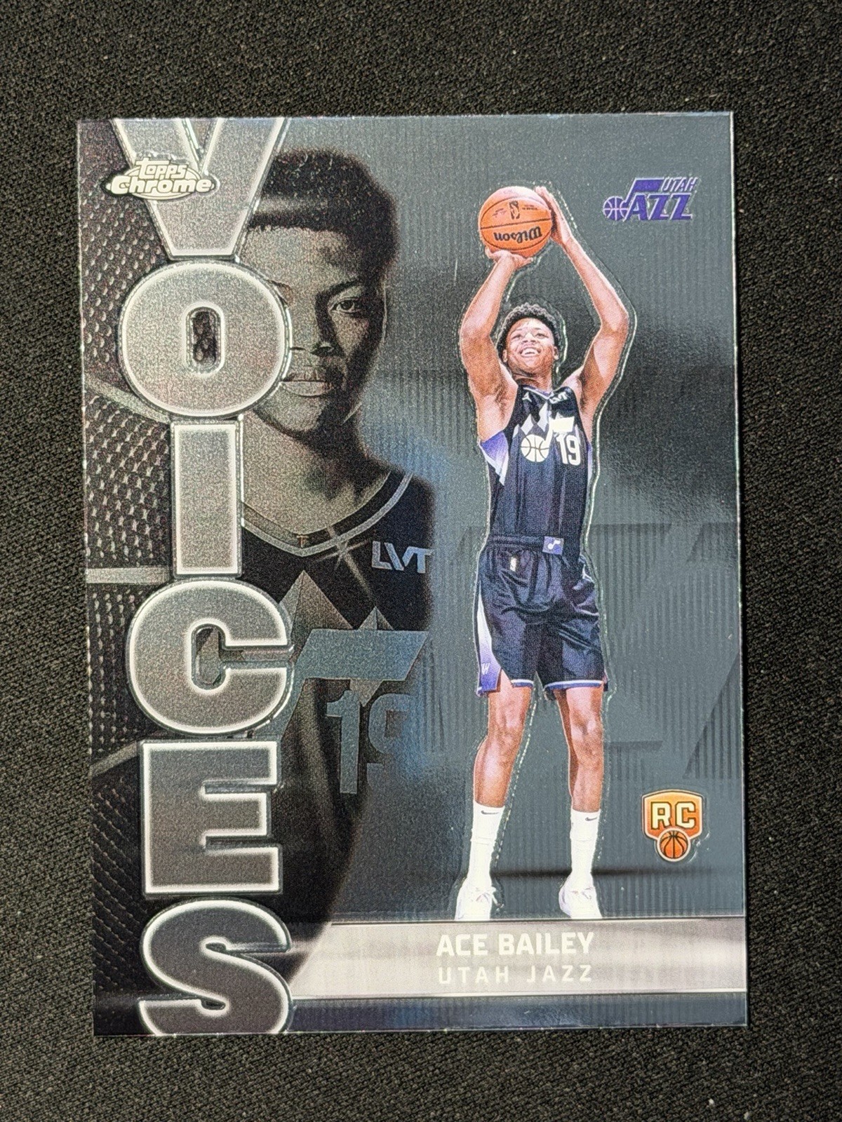Ace Bailey 2025-26 Topps Chrome Voices Rookie #VS-10 Utah Jazz