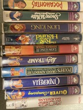 Disney VHS Tape Bundle of 10 Classic Movies