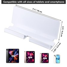 HandsFree Acrylic Tablet Wall Mount Holder with Pre Drilled Charging Hole