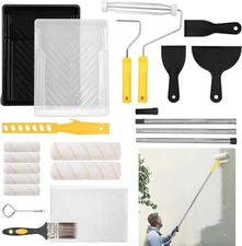 21 Pack Paint Roller Set, 4 Inch and 9 with Frame, Color 