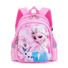Disney Frozen Waterproof Elsa Rucksack Backpack Girls Kids School Bag Pink