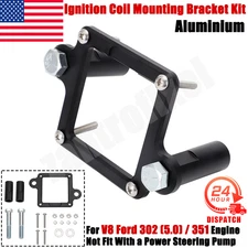 For V8 Ford 302 (5.0)/351 Engine Left Hot Rod Ignition Coil Mounting Bracket Kit