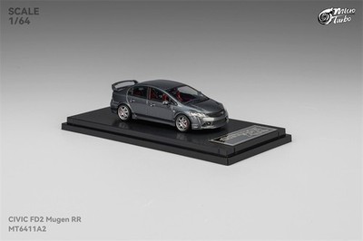 Micro Turbo 1:64 Civic FD2 Mugen RR metallic grey Diecast Model