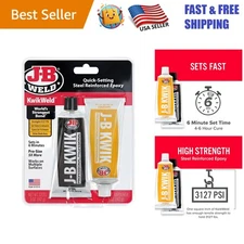 KwikWeld 10 oz Steel Reinforced Epoxy - Durable & Waterproof for Lasting Repairs