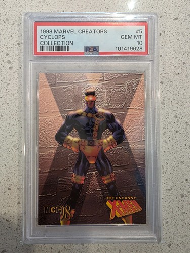 1998 Marvel Creators Cyclops Collection psa 10