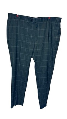 Sean John Men's Dress Pants Windowpane Singleton Career Trouser Size 45X31 NWT