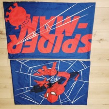2 Marvel Spiderman Pillowcase One Standard Size 20 x 30 Kids Double Sided Print