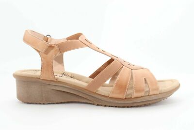 Umberto Raffini  Yara  T Strap  Sandals Tan  Women's Size EU 38  ()