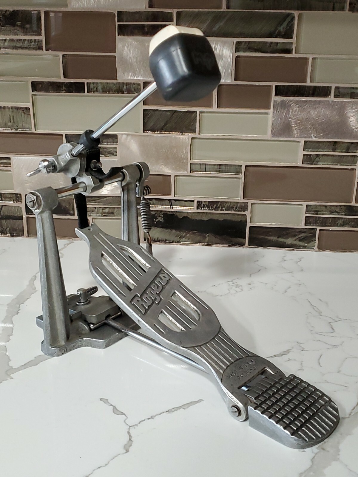 ROGERS SWIVOMATIC Single Bass Drum Pedal Hoop Clamp VINTAGE 1960s eBay