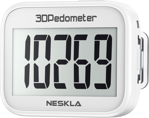 3D Pedometer for Walking, Simple Step Counter with Large Digital Display, Step T