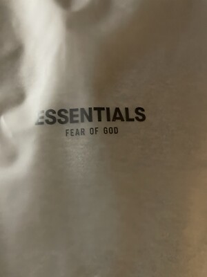 essentials hoodie dark oatmeal large **apple Pay If You Can*