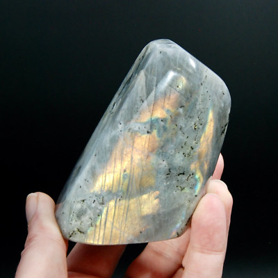 SALE was 78 | 3.5in 390g Sunset Labradorite Crystal Freeform Tower, Super Flashy