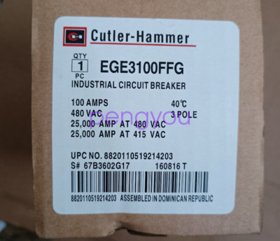 1PC Brand New EGE3100FFG Circuit Breaker Brand new Fedex or DHL