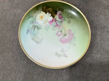 Antique German Fritz Thomas Rosenthal Sevres Series Plate w/ Flowers Decoration