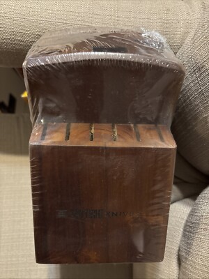 Yatoshi Knife Block Wood Block Brown (Block Only) New/Sealed (14 Slots)
