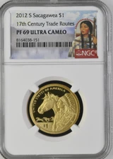 2012 S Sacagawea $1 17th Century Trade Routes NGC PF 69 Ultra Cameo