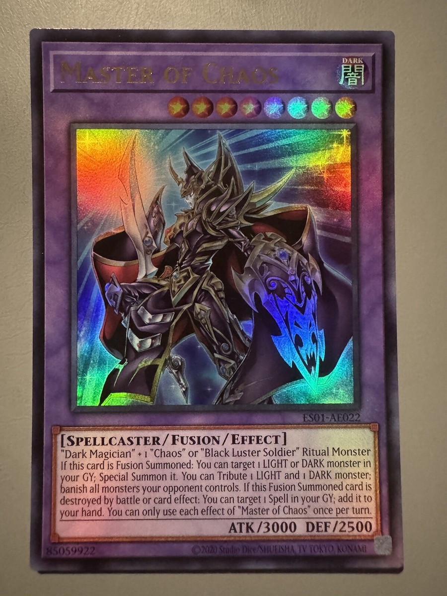 YUGIOH MASTER OF CHAOS ASIA ENGLISH EDITION ES01-AE022 ULTRA RARE