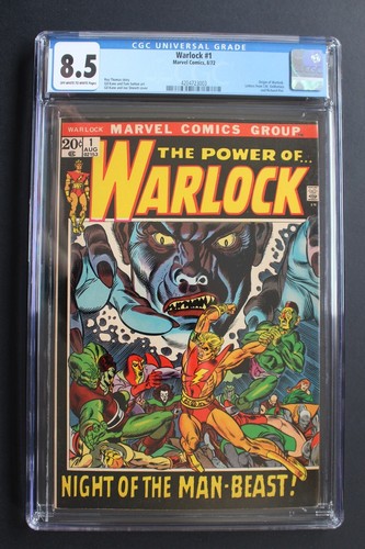 WARLOCK #1 ORIGIN 1st SOLO Title MCU 1972 High Evolutionary Man-Beast CGC 8.5