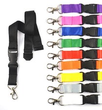 100 x unbedruckte Schl&uuml;sselb&auml;nder, Schl&uuml;sselband Lanyard verschiedene Farben