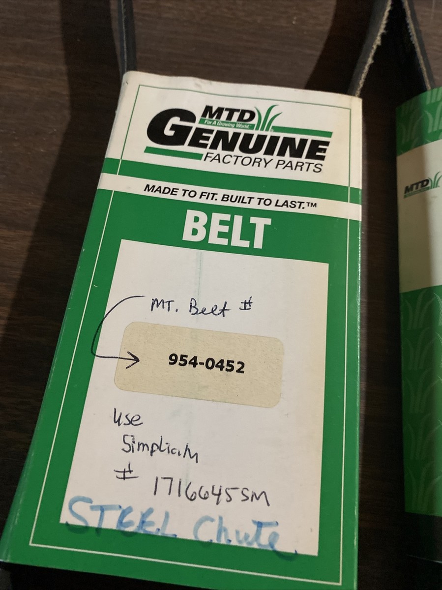 D&D PowerDrive 954-0452 Replacement Belt For MTD – Poly J 38in PL 6 Rib Micro Ribbed V-Belt