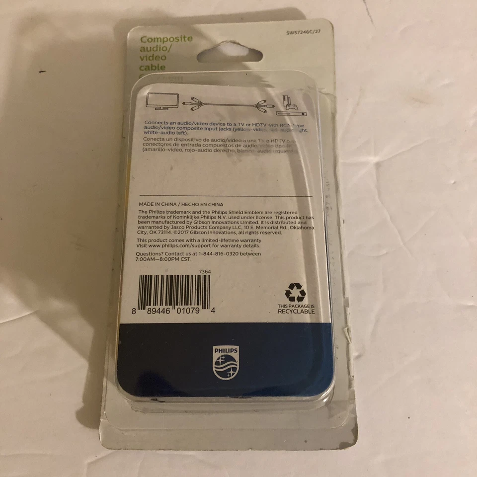 Composite Video And Stereo Audio Cable, 6ft New In Box - Image 2 of 4