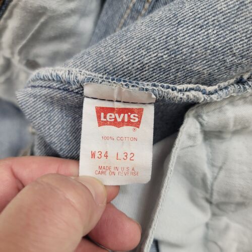 Vintage Levi's 501 Jeans Men's 31x30 Blue Original Fit Button Fly Made USA 1988 - Picture 18 of 20