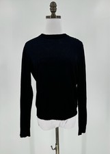 Zadig Voltaire Womens Black Cashmere Shooting Star Open Back Emma Sweater Sz S