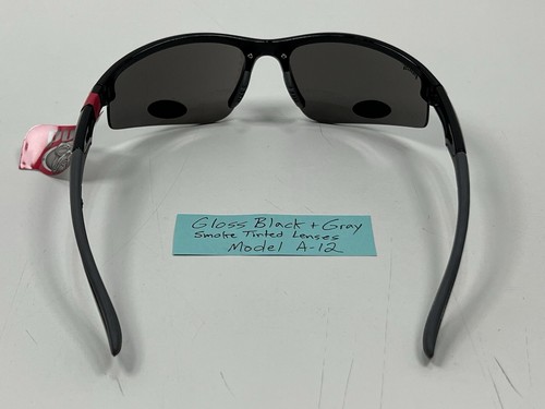 Pugs Unisex Sunglasses Model A12 Gloss Black & Gray with Smoky Lenses, NEW! - Picture 6 of 8