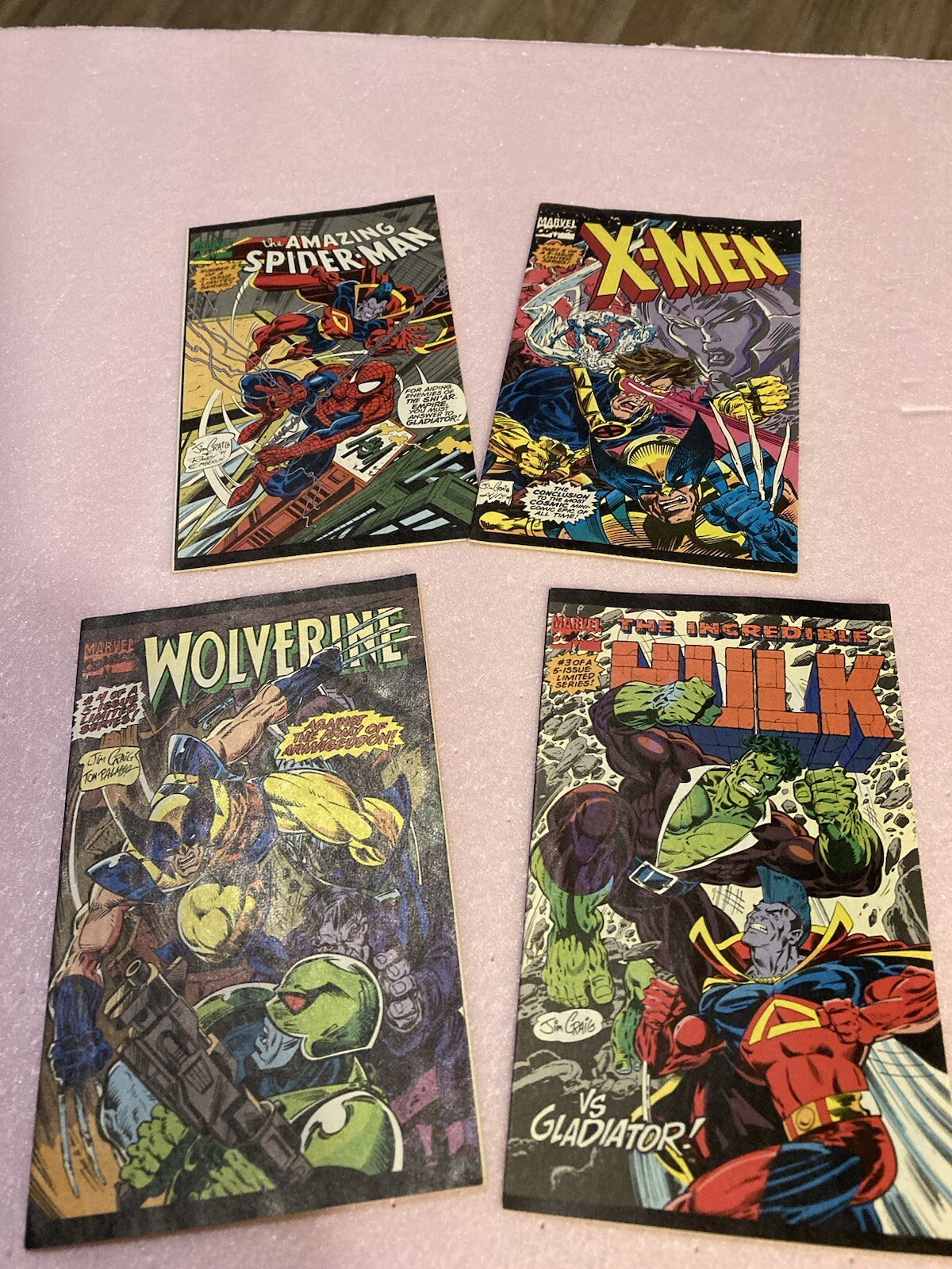 1994 Lot Of 4 Different Mini Marvel Comic Books Drakes Promo Inserts in Yodels