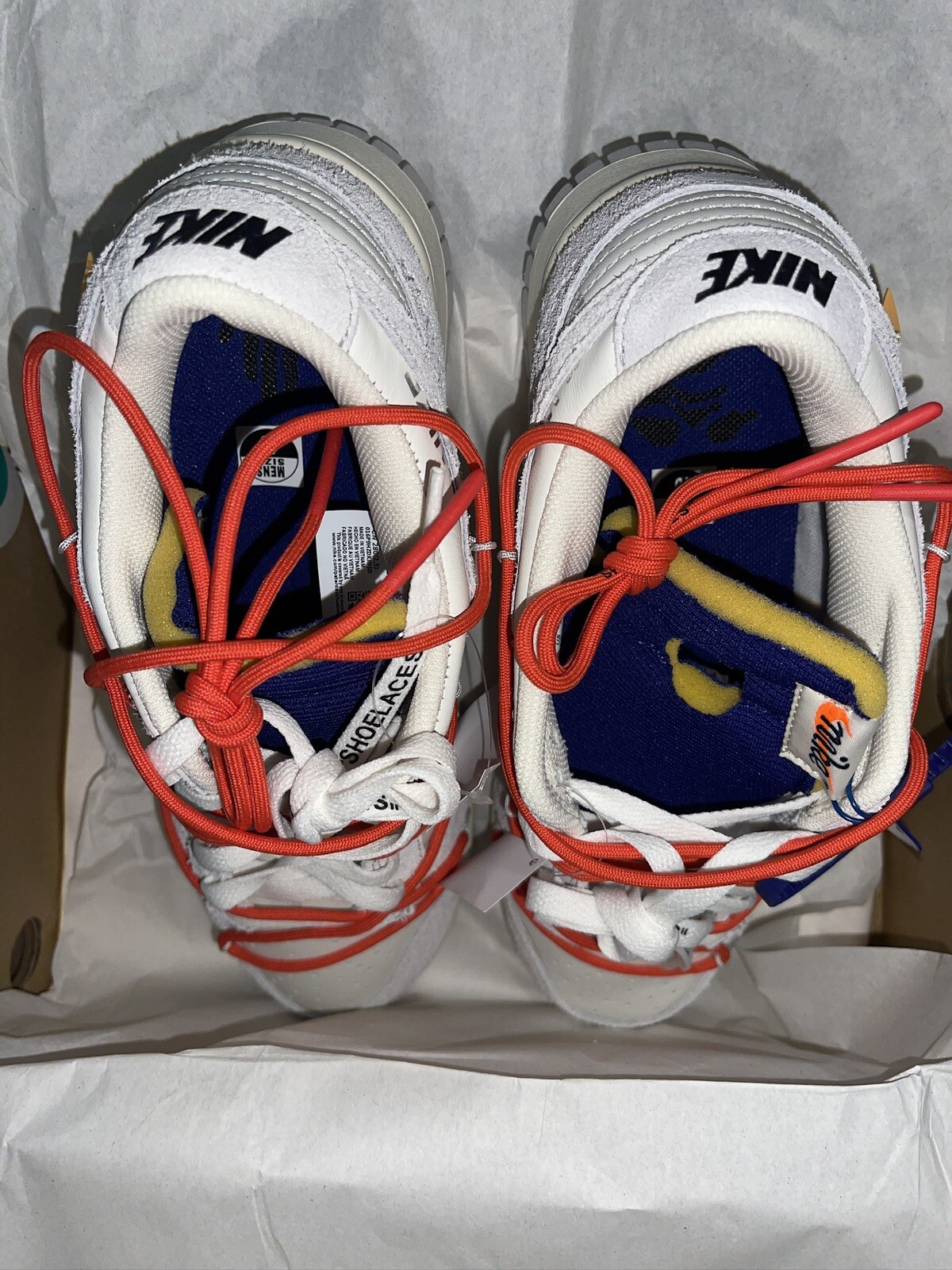 OFF WHITE X NIKE Nike Dunk Low x Off White ""Lotto 13 di 50"" DJ0950 110 taglia 10 da uomo